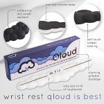 Create-ables Qloud Cloud Wrist Rest Keyboard Wrist Rest for Computer Keyboard Pad, Cloud Keyboard Wrist Rest, Wrist Pad for Keyboard, Memory Foam, Non Slip Base, Comes with Mouse Pad - Pastel Pink