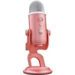 Logitech for Creators Blue Yeti USB Microphone for Gaming, Streaming, Podcasting, Twitch, YouTube, Discord, Recording for PC and Mac, 4 Polar Patterns, Studio Quality Sound, Plug & Play - Pink Dawn
