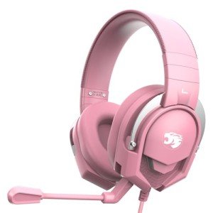 IMYB A88 Gaming Headset with Microphone, Stereo Wired Noise Cancelling Over-Ear Headphones with Mic for Pc, Ps5, Xbox One Series X/s, Ps4, Computer, Laptop, Mac, Nintendo, Gamer (Pink)