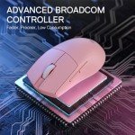 Redragon M916 PRO 3-Mode Wireless Gaming Mouse, 49G Ultra-Light 26K DPI Mouse w/Ergonomic Natural Grip Build, Full Programmable Buttons, Software Supports DIY Keybinds & DPI (1K Hz, Pink)