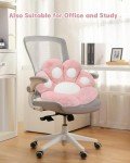 MOONBEEKI Cat Paw Cushion Chair Comfy Kawaii Chair Plush Seat Cushions Shape Lazy Pillow for Gamer Chair 28"x 24" Cozy Floor Cute Seat Kawaii for Girl Worker Gift, Dining Room Bedroom Decorate