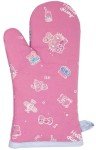 Handstand Kitchen Hello Kitty Commemorative 50th Anniversary Print 28" Adult Apron and Oven Mitt Set