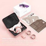 YOWU RGB Cat Ear Headphone 4, Upgraded Wireless & Wired Gaming Headset with Attachable HD Microphone -Active Noise Reduction, Dual-Channel Stereo & Customizable Lighting and Effect via APP (Pink)