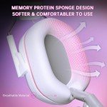 RYR Wireless Gaming Headset for Xbox Series X|S, Xbox One, PC, PS5/4, Mac, Mobile, Switch, 3D Surround Sound, Bluetooth 5.3, 60H Battery, Gaming Headphones with Detachable Noise Canceling Mic-Pink