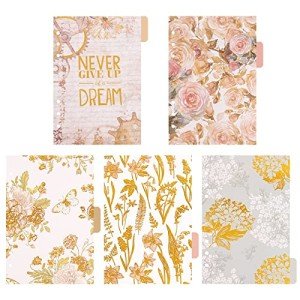 AUEAR, 10 Pack Leaf Binder Index Dividers A5 Insertable Page Divider Cute Paper Category Tab for 6 Ring Planner Notebook Travel Diary