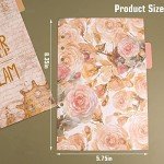 AUEAR, 10 Pack Leaf Binder Index Dividers A5 Insertable Page Divider Cute Paper Category Tab for 6 Ring Planner Notebook Travel Diary