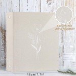 Lanpn Aesthetic A5 6 Ring Binder 2 Packs, Linen Hardcover 0.75 inch Small Round Rings Photocard Folder Holder Planner Fits A5 Paper for Office School Journaling Collections (Beige)