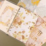 AUEAR, 10 Pack Leaf Binder Index Dividers A5 Insertable Page Divider Cute Paper Category Tab for 6 Ring Planner Notebook Travel Diary