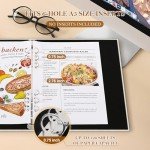 Lanpn Aesthetic A5 6 Ring Binder 2 Packs, Linen Hardcover 0.75 inch Small Round Rings Photocard Folder Holder Planner Fits A5 Paper for Office School Journaling Collections (Beige)