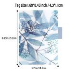 Framendino, 2 Sets 12 Pack Plastic A5 6-Ring Planner Dashboard Inserts Loose Leaf Binder Journal Translucent Tab Cards