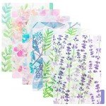 Framendino, 2 Sets 12 Pack Plastic A5 6-Ring Planner Dashboard Inserts Loose Leaf Binder Journal Translucent Tab Cards