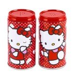 Hello Kitty Decor Set - Kitchen Accessories Bundle Includes Salt and Pepper Shakers Plus Stickers