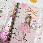 4Pcs Clear Frosted A5 A6 Page Marker Page Finder Ruler Plastic Bookmark Rulers Loose Leaf Ruler Measuring Ruler for A5 Size 6-Hole Binder Notebook