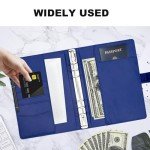 A5 Budget Binder,Mini Photocard Binder for A5 Filler Paper, Loose Leaf Personal Planner with Magnetic Buckle Closure(Dark Blue)