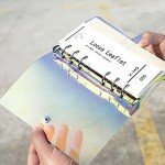 Chris.W A5 6-Ring Binder Cover Refillable Notebook Shell with Snap Button Closure for Ring-Bound Planner Pages, Dazzling Rainbow Color(Inner Paper Not Included)