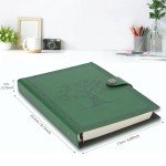 SEEHAN A5 Binder Leather Journal A5 Planner Notebook 6 Rings Binder Tree Journal for Writing (SHNT01)