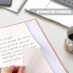 Koogel 2 Sets 6-Ring Binders, Refillable Binder 2 Colors 7"x9" Planner Binder for Journaling Collections with 70 Sheets Ruled Refill Paper