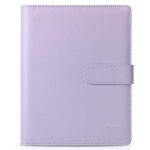 Mr. Pen- Leather Planner Binders, Composition Notebook Cover Refillable, Wallet Binder, 6 Ring (A5, Purple)