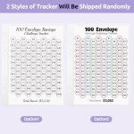 Zuozee 100 Envelopes Money Saving Challenge Binder, A5 Savings Binder with Cash Envelopes, Budget Binder for Planning and Saving $5050, Purple