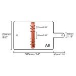 Personal A5 Glitter PVC Binder Cover Clear Soft PVC Notebook Shell 6 Rose Gold Round Ring Binders with Snap Button Closure Loose Leaf Folders (Personal A5, Glitter Cover + Rose Gold Binder)