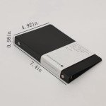 3 Pack A5 A6 B5 Round Ring Binder Cover 6-Ring 9-Ring PVC Binder Covers Refillable Notebook Loose Leaf Binder Protector (Inner Paper Not Included) (A6 black 3 pack)