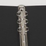 3 Pack A5 A6 B5 Round Ring Binder Cover 6-Ring 9-Ring PVC Binder Covers Refillable Notebook Loose Leaf Binder Protector (Inner Paper Not Included) (A6 black 3 pack)