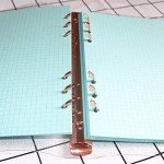 Personal A5 Glitter PVC Binder Cover Clear Soft PVC Notebook Shell 6 Rose Gold Round Ring Binders with Snap Button Closure Loose Leaf Folders (Personal A5, Glitter Cover + Rose Gold Binder)