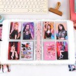 1Pcs a5 Binder 6 Ring Cartoon Plush Fish Board Kpop Photocard Binder Photo Album Binder with 4 Pocket Card Binder Sleeves a5 Planner Binder Collect Photo Card Book for Postcard Picture Storage