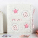 1Pcs a5 Binder 6 Ring Cartoon Plush Fish Board Kpop Photocard Binder Photo Album Binder with 4 Pocket Card Binder Sleeves a5 Planner Binder Collect Photo Card Book for Postcard Picture Storage