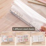 1pcs A5 Sticker storage Album,sticker organization Collecting Book Binder sleeves for planner stickers organizers collector recipe cards (3 different sized pockets)
