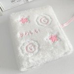 1Pcs a5 Binder 6 Ring Cartoon Plush Fish Board Kpop Photocard Binder Photo Album Binder with 4 Pocket Card Binder Sleeves a5 Planner Binder Collect Photo Card Book for Postcard Picture Storage