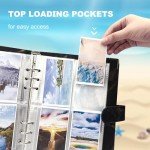 100 Pack 800 Pockets 6 Ring A5 Planner Inserts, Double-Side Photocard Sleeves for Kpop Trading Card Binder