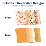 Avery Planner Dividers for A5 Planners, 6-Tab Set, Spots Design, 1 Set (25436)