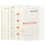 SAYEEC A5 Refill Paper Loose Leaf Lined Paper for A5 Planner Organizer 6 Holes Ring Binder Planner for Journals Notebooks Diaries Inserts, 80 Sheets