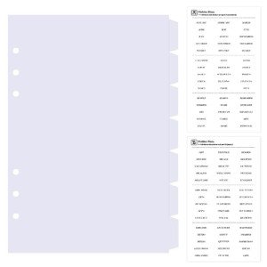 DY.2ten White Dividers for 6 Ring Binder, 7-Tab Sturdy Plastic Dividers, A5 Index Divider, 6 Hole Binder Dividers, Insertable Notebook Planner Tab Dividers for Binders