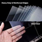 100 Pack 800 Pockets 6 Ring A5 Planner Inserts, Double-Side Photocard Sleeves for Kpop Trading Card Binder