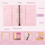 100 Envelopes Money Saving Challenge, Money Saving Budget Binder with Cash Envelopes, Motivational Process to Save $5050, Money Saving Binder 100 Pocket Pre-Numbered, A5 Saving Challenge Book-Pink