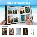 100 Pack 800 Pockets 6 Ring A5 Planner Inserts, Double-Side Photocard Sleeves for Kpop Trading Card Binder