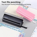 WORKLION Adjustable 6-Hole Punch with Positioning Mark, Daily Paper Puncher for A5 Size Six Ring Binder Planners - Refill Pages