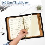 SAYEEC A5 Refill Paper Loose Leaf Lined Paper for A5 Planner Organizer 6 Holes Ring Binder Planner for Journals Notebooks Diaries Inserts, 80 Sheets