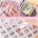 100 Envelopes Money Saving Challenge, Money Saving Budget Binder with Cash Envelopes, Motivational Process to Save $5050, Money Saving Binder 100 Pocket Pre-Numbered, A5 Saving Challenge Book-Pink