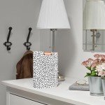 EYROZILL A5 Binder 1 Inch 3 Ring for 5.5" x 8.5" Paper with Clipboard and Pocket, Mini Binders for School Office Supplies and Home, Polka Dots