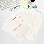 SAYEEC A5 Refill Paper Loose Leaf Lined Paper for A5 Planner Organizer 6 Holes Ring Binder Planner for Journals Notebooks Diaries Inserts, 80 Sheets