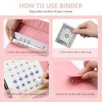 DONBAO 100 Envelopes Money Saving Challenge Binder, A5 Budget Binder with Envelopes and Challenge Tracker, 2024 New Savings Challenges Planner Book to Save $500, $1000, $5050, $10000 (Pink)