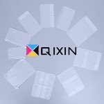 QiXin 30pcs Quartering A5 Binder Pocket no Zipper Clear Budget Planner Inserts Bulk Binder Organizer Cash Envelopes for Budgeting Waterproof PVC Loose Leaf Bags Card Sleeves for 6 Ring Notebook
