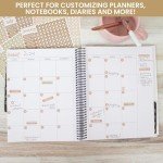 bloom daily planners Calendar Essentials Planner Stickers - 8 Sheets, 1629 Stickers Per Pack! - Color Coordinating Monthly Headings, Dates, Icons, Etc. - Aesthetic Boho