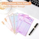 Toplive 3 Pack A6 Planner Refill Paper & Budget Sheets, Monthly Weekly Planner Losse Leaf Inserts 6 Hole Expense Tracker or A6 Planner Binder Cover Budget Bill Saving Organizer, Oil Painting 3 Pack