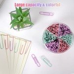 Macaron Colored Paper Clips, Large Paper Clip, 2" Jumbo Paper Clips,300pcs Big Paper Clips for Office Supplies