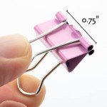 Mr. Pen- Pastel Binder Clips, 50 Pack, 0.75 in, Pastel Color, Small Clips, Small Binder Clips, Paper Binder Clips, Binder Clips Small Size, Small Paper Clips, Office Clips, Micro Binder Clips