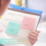 Sticky Notes 3x3inch, 8 Pads Self-Stick Notes, 8 Pastel Multi Colors with Gray Note Pads, Suitable for School, Home, Office,80 Sheet/Pad